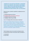 WASHINGTON LAWS AND RULES PERTINENT TO INSURANCE &NewLine;EXAM ACTUAL EXAM 2026 &vert;&vert; MOST RECENT EXAM 2026&vert;2027 &NewLine;ACTUAL COMPLETE REAL EXAM QUESTIONS AND CORRECT &NewLine;ANSWERS &lpar;VERIFIED ANSWERS&rpar; ALREADY GRADED A&plus; &vert; &NewLine;GUARANTEED SUCCESS&excl;&excl; NEWEST EXAM &vert; JUST RELEASED&excl;&excl;
