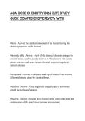 AQA GCSE CHEMISTRY 8462 ACTUAL EXAM&NewLine;PAPER FULL SOLUTION QUESTIONS