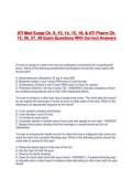 ATI Med Surge Ch&period; 9&comma; 10&comma; 14&comma; 15&comma; 16&semi; & ATI Pharm Ch&period; 15&comma; 36&comma; 37&comma; 38 Exam Questions With Correct Answers