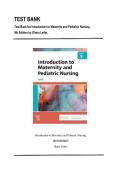 Test Bank Introduction to Maternity and Pediatric Nursing &ndash; 8th & 9th Editions &vert; Gloria Leifer