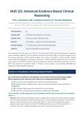 NUR 221 TEST 1 ACTUAL EXAM 2026&sol;2027 &vert; Questions with Complete Answers &vert; Scored A&plus; &vert; Advanced Clinical Reasoning &vert; Pass Guaranteed&NewLine;&NewLine;