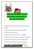 TED105 EXAM COMPLETE PACKAGE DEAL