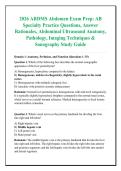 2026 ARDMS Abdomen Exam Prep&colon; AB &NewLine;Specialty Practice Questions&comma; Answer &NewLine;Rationales&comma; Abdominal Ultrasound Anatomy&comma; &NewLine;Pathology&comma; Imaging Techniques & &NewLine;Sonography Study Guide 