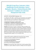 2026 QLS Exam Prep&colon; Laboratory Safety &NewLine;Qualification Practice Questions&comma; Answer &NewLine;Rationales&comma; Biosafety&comma; Chemical Hazards&comma; Risk &NewLine;Assessment&comma; Compliance & Laboratory &NewLine;Management Study Guide