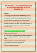 NSG 3500 Exams 1&ndash;4 &ndash; 300 Complete Practice Questions &NewLine;with Verified Answers & Rationales&vert; INSTANT PDF &NewLine;DOWNLOAD NOW