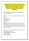 CTgyn 2026 STUDY GUIDE Gynecologic Cytologist &NewLine;Certification Practice Questions with Answer &NewLine;Explanations Cervical Cytology &bull; Screening &bull; &NewLine;Microscopy &bull; Specimen Evaluation &bull; Exam &NewLine;Preparation