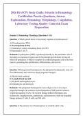 2026 H&lpar;ASCP&rpar; Study Guide&colon; Scientist in Hematology &NewLine;Certification Practice Questions&comma; Answer &NewLine;Explanations&comma; Hematology Morphology&comma; Coagulation&comma; &NewLine;Laboratory Testing&comma; Quality Control & Exam &NewLine;Preparation