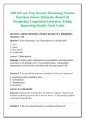 2026 H Exam Prep Scientist Hematology Practice &NewLine;Questions Answer Rationales Blood Cell &NewLine;Morphology Coagulation Laboratory Testing &NewLine;Hematology Quality Study Guide 