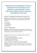 2026 DLM Exam Prep Diplomate Laboratory &NewLine;Management Practice Questions Answer &NewLine;Rationales Leadership Quality Systems &NewLine;Operations Compliance Finance Laboratory &NewLine;Administration Study Guide
