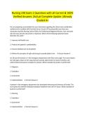 Nursing 230 Exam 1 Questions with all Correct & 100&percnt; Verified Answers &vert;Actual Complete Update &vert;Already Graded A&plus;