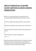 NURS 617 PHARM EXAM 2 EXAM PREP&NewLine;SOLVED QUESTIONS ACCURATE ANSWERS&NewLine;PREMIUM REVIEW