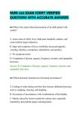 NURS 620 EXAM SCRIPT VERIFIED&NewLine;QUESTIONS WITH ACCURATE ANSWERS&NewLine;
