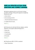 NURS 620 UPDATED ACTUAL EXAM&NewLine;QUESTIONS AND CORRECT ANSWERS&NewLine;