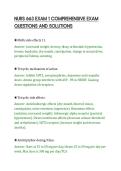 NURS 663 EXAM 1 COMPREHENSIVE EXAM&NewLine;QUESTIONS AND SOLUTIONS