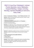 2026 PA Exam Prep&colon; Pathologists' Assistant &NewLine;Practice Questions&comma; Answer Rationales&comma; &NewLine;Surgical Pathology&comma; Autopsy&comma; Grossing&comma; &NewLine;Histology&comma; Specimen Handling & Laboratory &NewLine;Study Guide 