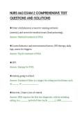 NURS 663 EXAM 2 COMPREHENSIVE TEST&NewLine;QUESTIONS AND SOLUTIONS&NewLine;