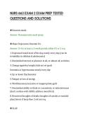 NURS 663 EXAM 2 EXAM PREP TESTED&NewLine;QUESTIONS AND SOLUTIONS&NewLine;