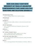 NURS 5220 ADULT SOAP NOTE&NewLine;UNIVERSITY OF TEXAS AT ARLINGTON&NewLine;COMPREHENSIVE STUDY GUIDE 2026 FULL&NewLine;QUESTIONS AND SOLUTIONS GRADED A&plus;