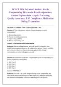 BCSCP 2026 Advanced Review&colon; Sterile &NewLine;Compounding Pharmacist Practice Questions&comma; &NewLine;Answer Explanations&comma; Aseptic Processing&comma; &NewLine;Quality Assurance&comma; USP Compliance&comma; Medication &NewLine;Safety&comma; Preparation