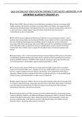 AQA SOCIOLOGY EDUCATION CORRECT DETAILED ANSWERS