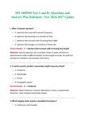 SPI ARDMS Test A and B &vert; Questions and Answers Plus Rationale &vert; New 2026-2027 Update