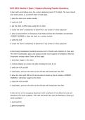 NUR 2811 Module 1 Exam &vert; Capstone Nursing Practice Questions&comma; Answers & High-Yield Review &vert; 2026 - International College of Health Sciences&period;