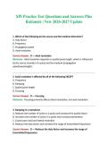 SPI Practice Test Questions and Answers Plus Rationale &vert; New 2026-2027 Update