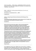 WGU D090 DFM3 &mdash; DFM3 TASK 3&colon; ADDRESSING MENTAL HEALTH ISSUES&colon; INTERVIEW AND COMMUNITY SOURCES &vert; ACCURATE AND VERIFIED &vert; 2026 UPDATE