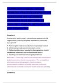 Community & Public Health Nursing Practice Examination Questions with Correct Answers and Detailed Rationales &vert; 2026&sol;2027 Edition &vert; Community Nursing & Public Health Exam Prep &vert; Instant PDF Download