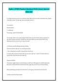 Cindys CPNRE Practice Questions With Correct Answers 2026-2027