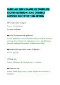 NURS 5432 FNP 1 EXAMS SET COMPLETE&NewLine;SOLVED QUESTIONS AND CORRECT&NewLine;ANSWERS CERTIFICATION REVIEW
