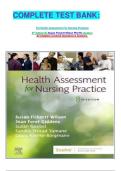   COMPLETE TEST BANK&colon;&NewLine;&NewLine;For Health Assessment For Nursing Practicea&NewLine;8th Edition By Susan Fickertt Wilson Phd Rn &lpar;Author&rpar; All Chapters Covered Questions & Answers&period;&NewLine;