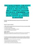 TEST BANK FOR DEWIT&rsquo;S MEDICAL-SURGICAL NURSING&colon; CONCEPTS AND PRACTICE 6TH EDITION BY HOLLY K&period; STROMBERG &ndash; COMPLETE CHAPTERS 1&ndash;49