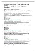 Galen College of Nursing NU136 Fundamentals Final Exam &vert; Questions & Answers &vert; Complete Fall 2026&period;