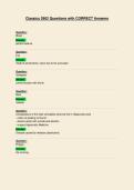 Classics 2902 Questions with CORRECT Answers