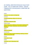 NC FUNERAL DIRECTOR PATHOLOGY EXAM STUDY GUIDE &ndash; FSE 210 MORTUARY SCIENCE &ndash; DISEASE TERMINOLOGY & PATHOLOGICAL CONDITIONS &lpar;80 QUESTIONS&rpar;