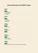 Classics 2902 Questions with CORRECT Answers