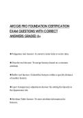 ARCGIS PRO FOUNDATION CERTIFICATION&NewLine;EXAM QUESTIONS WITH CORRECT