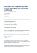 NUR 242 MED SURG EXAM 1 2026-2027 LATEST UPDATED VERSION QUESTIONS AND ANSWERS JUST RELEASED &period;pdf&NewLine;&NewLine;