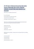 AC 731 Exam 2 Advanced Accounting Information Systems EXAM 2026-2027 LATEST UPDATED VERSION 110 QUESTIONS AND ANSWERS JUST RELEASED &period;pdf&NewLine;&NewLine;