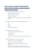 New York State Court officer EXAM 2026-2027 LATEST UPDATED VERSION 140 QUESTIONS AND ANSWERS JUST RELEASED&period;pdf&NewLine;&NewLine;