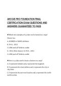 ARCGIS PRO FOUNDATION FINAL&NewLine;CERTIFICATION EXAM QUESTIONS 