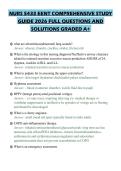 NURS 5433 EENT COMPREHENSIVE STUDY&NewLine;GUIDE 2026 FULL QUESTIONS AND&NewLine;SOLUTIONS GRADED A&plus;&NewLine;