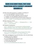 NURS 5433 EENT FINAL TEST 2026&NewLine;QUESTIONS WITH CORRECT ANSWERS&NewLine;GRADED A&plus;