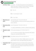 HESI Pathophysiology Final Exam Study Guide&colon; Comprehensive Review of Acid-Base Disorders&comma; Amputation&comma; Neurological Assessment&comma; Respiratory Conditions&comma; Cardiovascular Disease&comma; Renal Disorders&comma; Gastrointestinal Conditions&comma; Endocrine Disorders&comma; Hematologic D