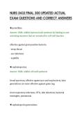 NURS 5433 FINAL 300 UPDATED ACTUAL&NewLine;EXAM QUESTIONS AND CORRECT ANSWERS&NewLine;