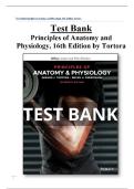 TEST BANK For Principles of Anatomy and Physiology&comma; 16th Edition by Gerard J&period; Tortora&comma; Verified&period;&vert;&vert; Chapters 1 - 29&vert;&vert;COMPREHENSIVE TEST BANK &comma;UPDATED EDITION&period;&NewLine;