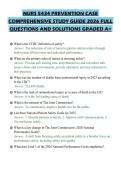 NURS 5434 PREVENTION CASE&NewLine;COMPREHENSIVE STUDY GUIDE 2026 FULL&NewLine;QUESTIONS AND SOLUTIONS GRADED A&plus;&NewLine;