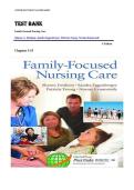 Denham&colon; Family-focused Nursing Care 1st Edition Complete Test Bank