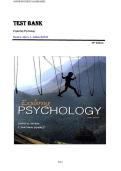 Myers&colon; Exploring Psychology 11th Edition Complete Test Bank 